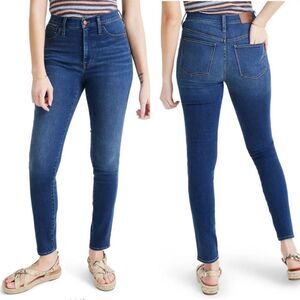 Madewell Roadtripper Women’s Blue Denim with Contrast Stitching Jeans, Size 25